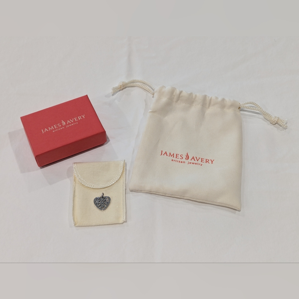 James Avery Silver 'Mommy' Heart Charm